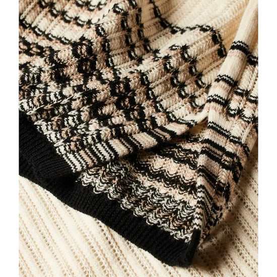 Young Ideas/Henmores - Stripe Detail Sleeveless Knitted Top - 03 Ice White - S