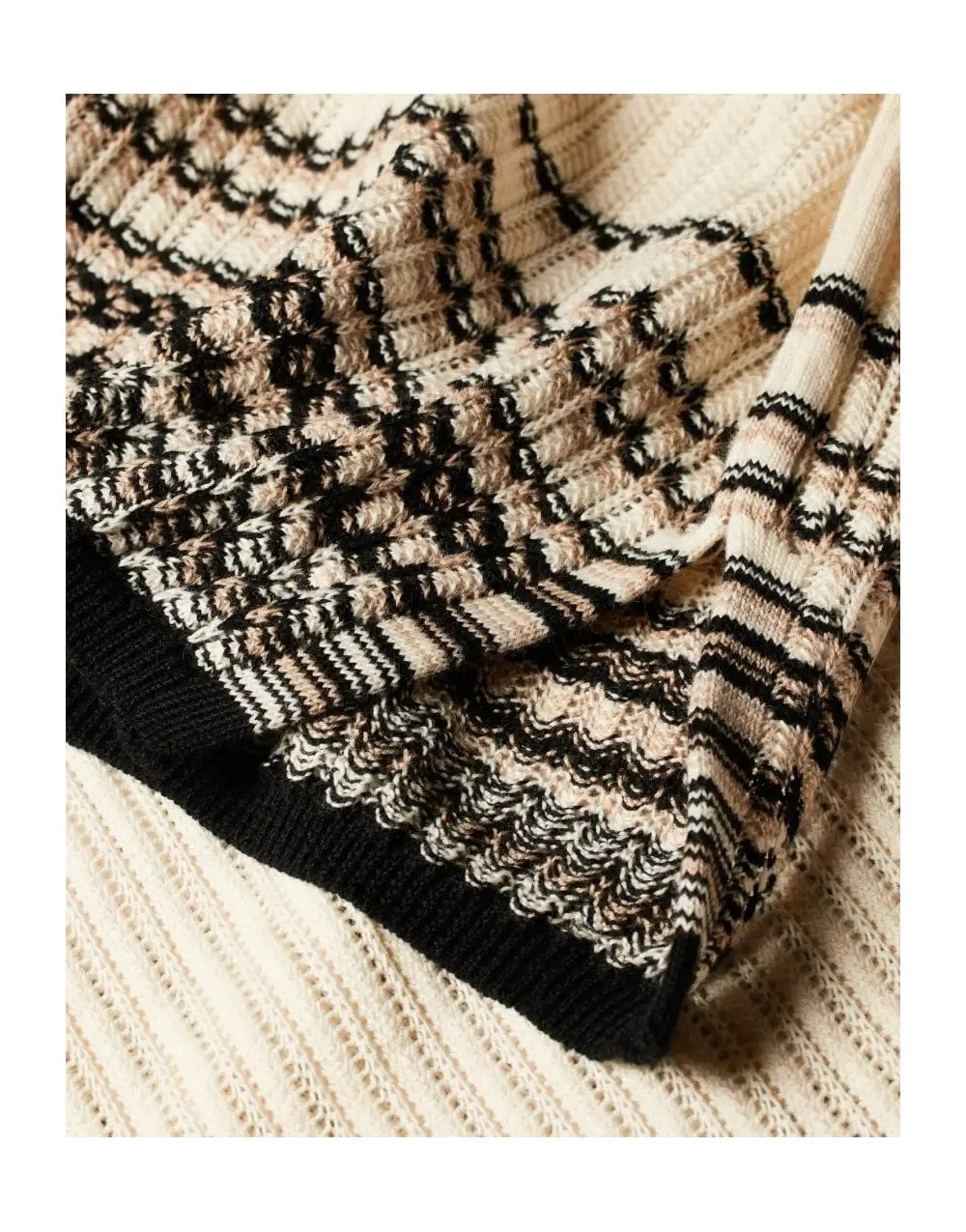 Young Ideas/Henmores - Stripe Detail Sleeveless Knitted Top - 03 Ice White - S