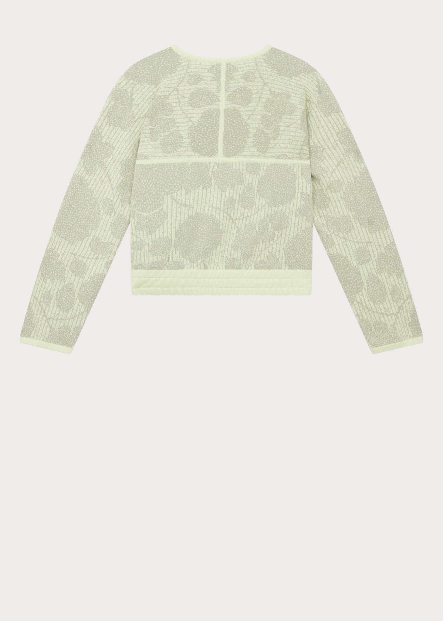 Young Ideas & Henmores -Monochromatic Floral Button Up Cardigan -30 Green -XS