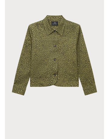 Young Ideas/Henmores - Monochrome Cheetah Print Jacket - 62 Green - 8