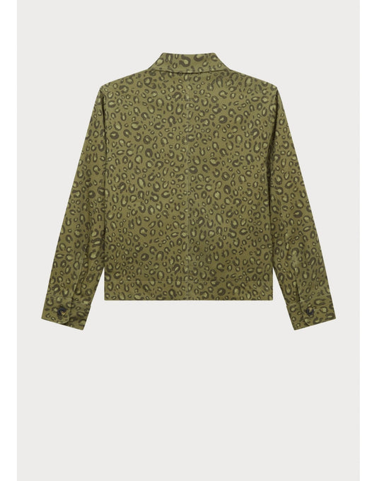 Young Ideas/Henmores - Monochrome Cheetah Print Jacket - 62 Green - 8