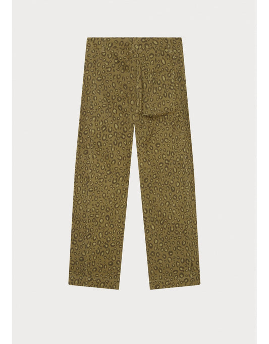 Young Ideas/Henmores - Monochrome Cheetah Print Trousers - 62 Green - 8