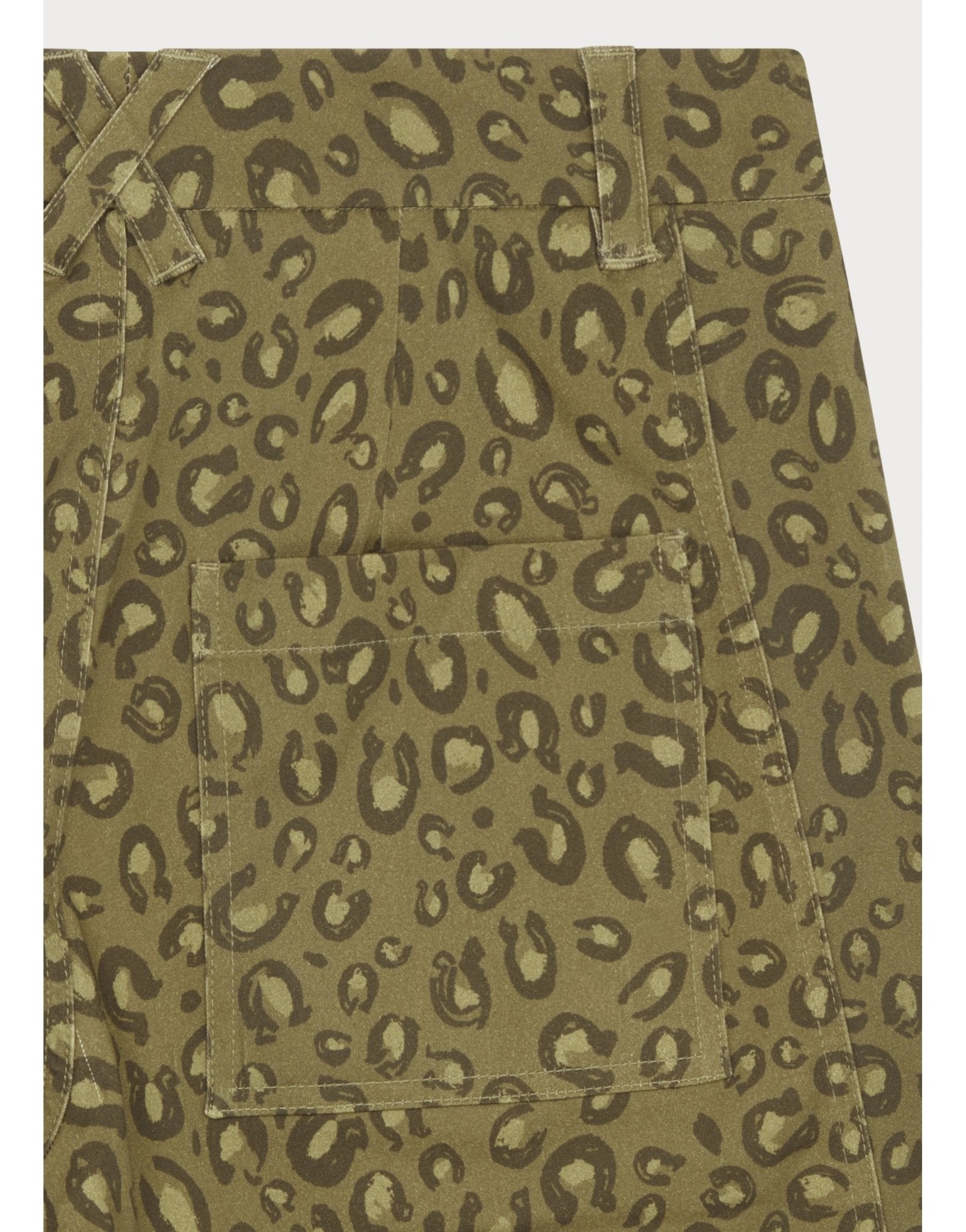 Young Ideas/Henmores - Monochrome Cheetah Print Trousers - 62 Green - 8