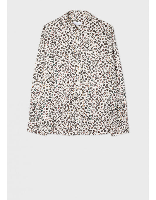 Young Ideas/Henmores - Multi Cheetah Print Shirt - 04 White Multi - 8