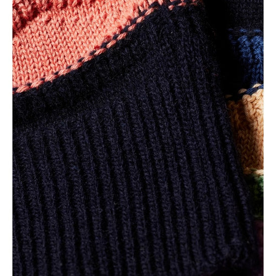 Young Ideas/Henmores - Multi Squiggle Stripe Crew Neck Jumper - 92 Multi - XS