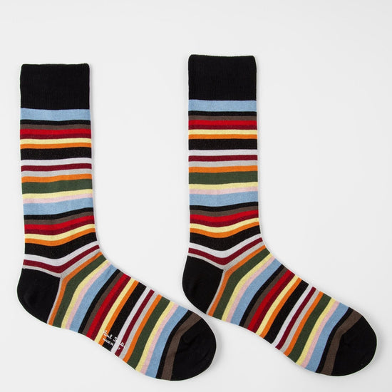 Young Ideas & Henmores -Multi Stripe Socks -92 Multicolour -OS