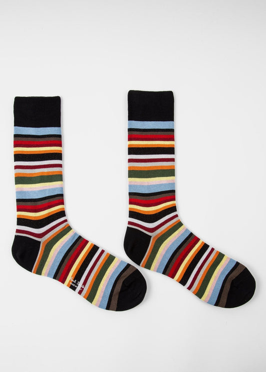 Young Ideas & Henmores -Multi Stripe Socks -92 Multicolour -OS