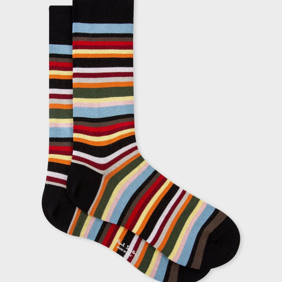 Young Ideas & Henmores -Multi Stripe Socks -92 Multicolour -OS