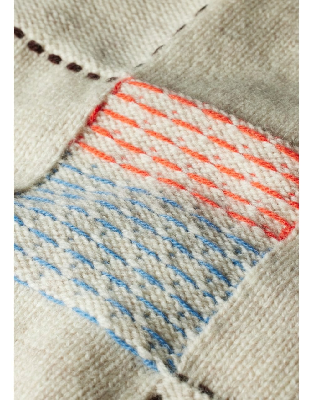 Young Ideas/Henmores - Multicolour Stitch Cardigan - 05 Beige - XS