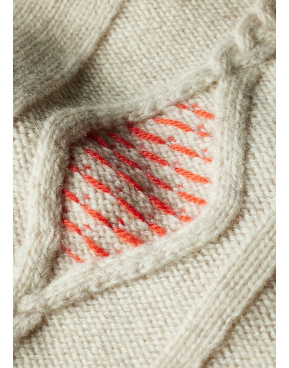 Young Ideas/Henmores - Multicolour Stitch Cardigan - 05 Beige - XS