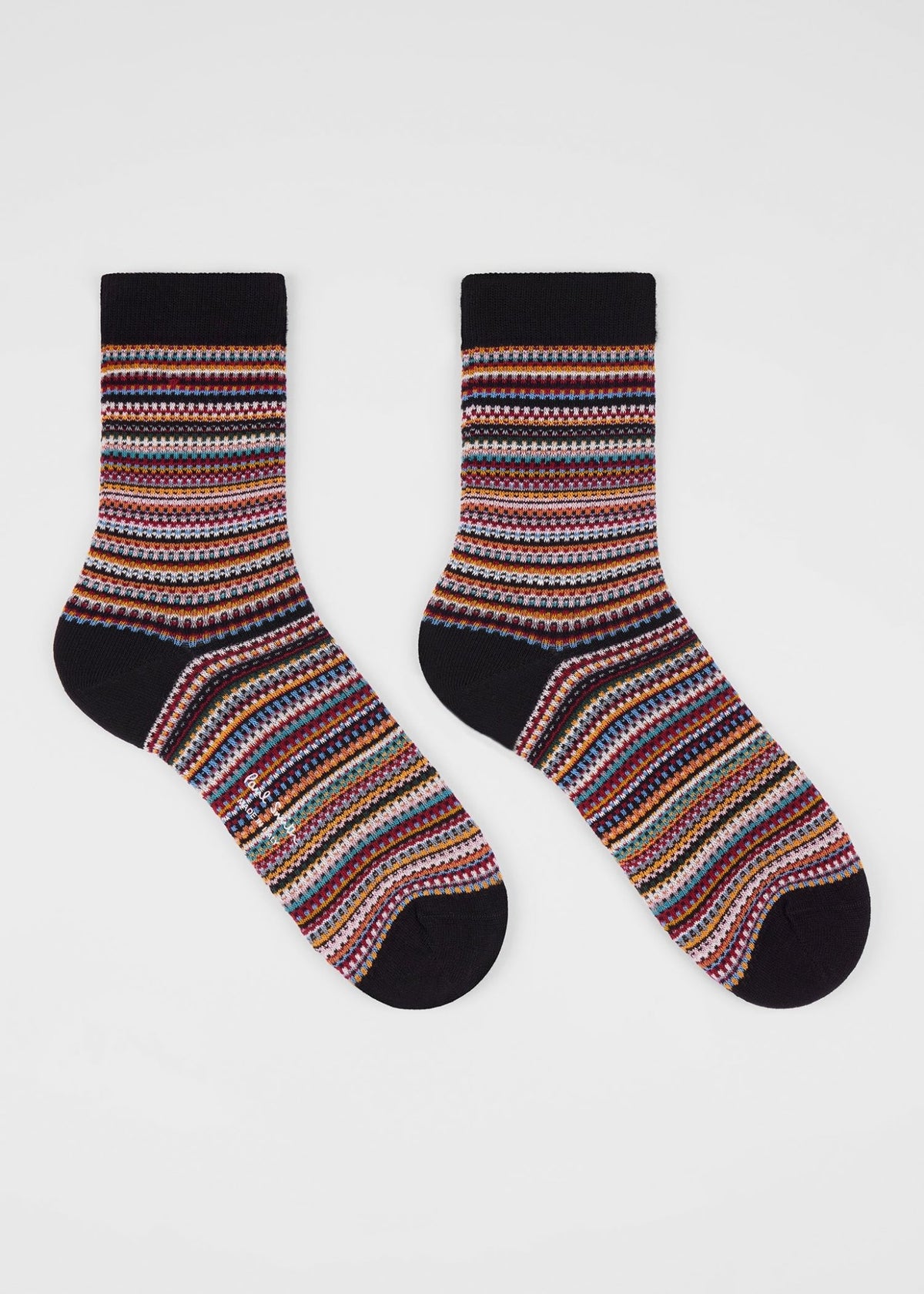 Young Ideas & Henmores -Neal Pique Signature Socks -92 Multi Coloured -OS