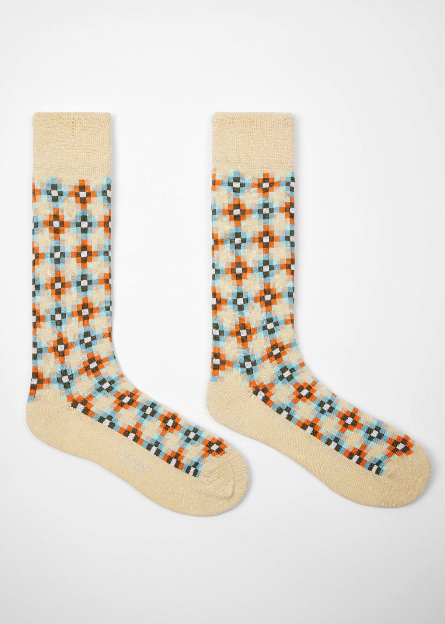 Young Ideas & Henmores -Nicolas Tiles Socks -47 Dark Blue -OS