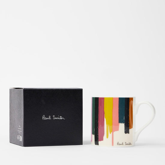 Young Ideas & Henmores -Paint Spill Stripe Mug -96 Multi -OS