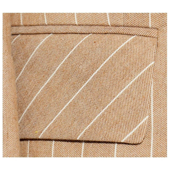Young Ideas & Henmores -Pinstripe Blazer -69 Beige -6
