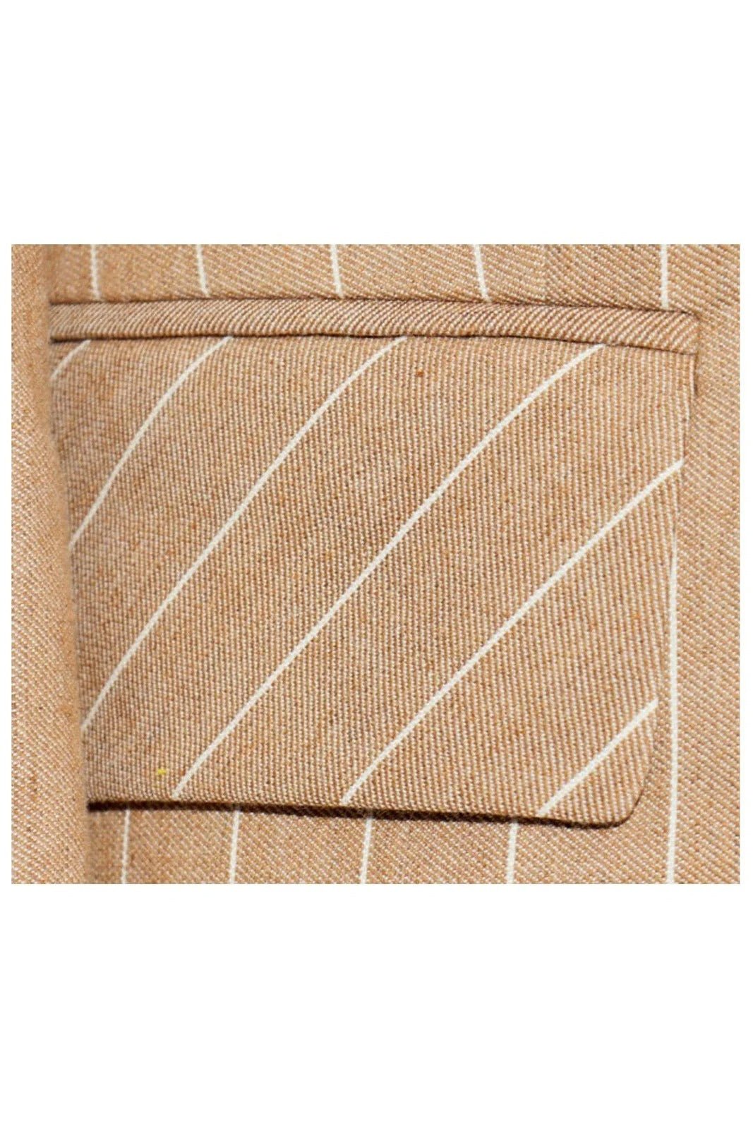 Young Ideas & Henmores -Pinstripe Blazer -69 Beige -6