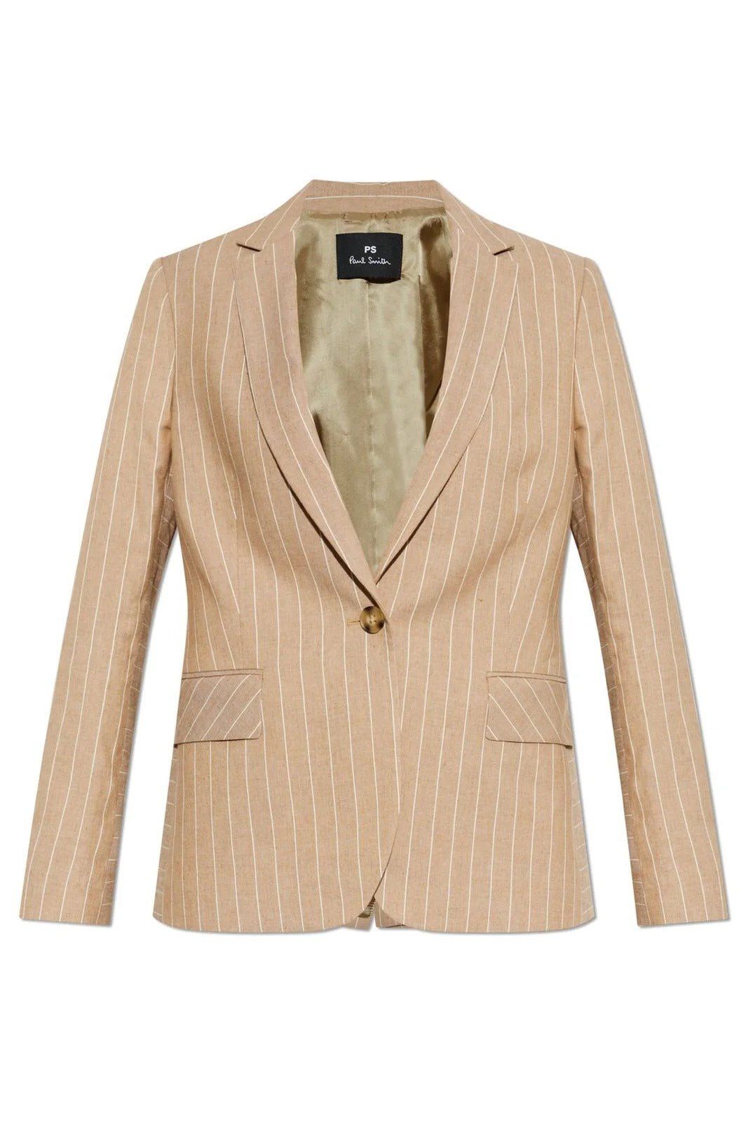 Young Ideas & Henmores -Pinstripe Blazer -69 Beige -6
