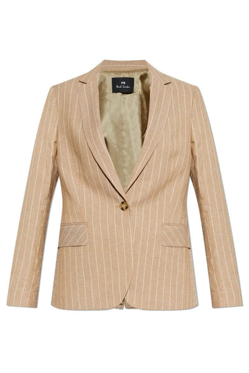 Young Ideas & Henmores -Pinstripe Blazer -69 Beige -6