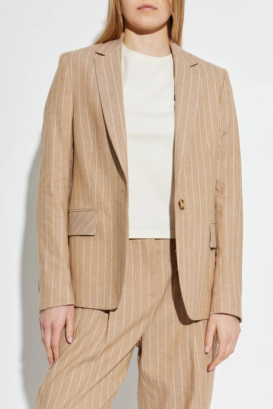 Young Ideas & Henmores -Pinstripe Blazer -69 Beige -6