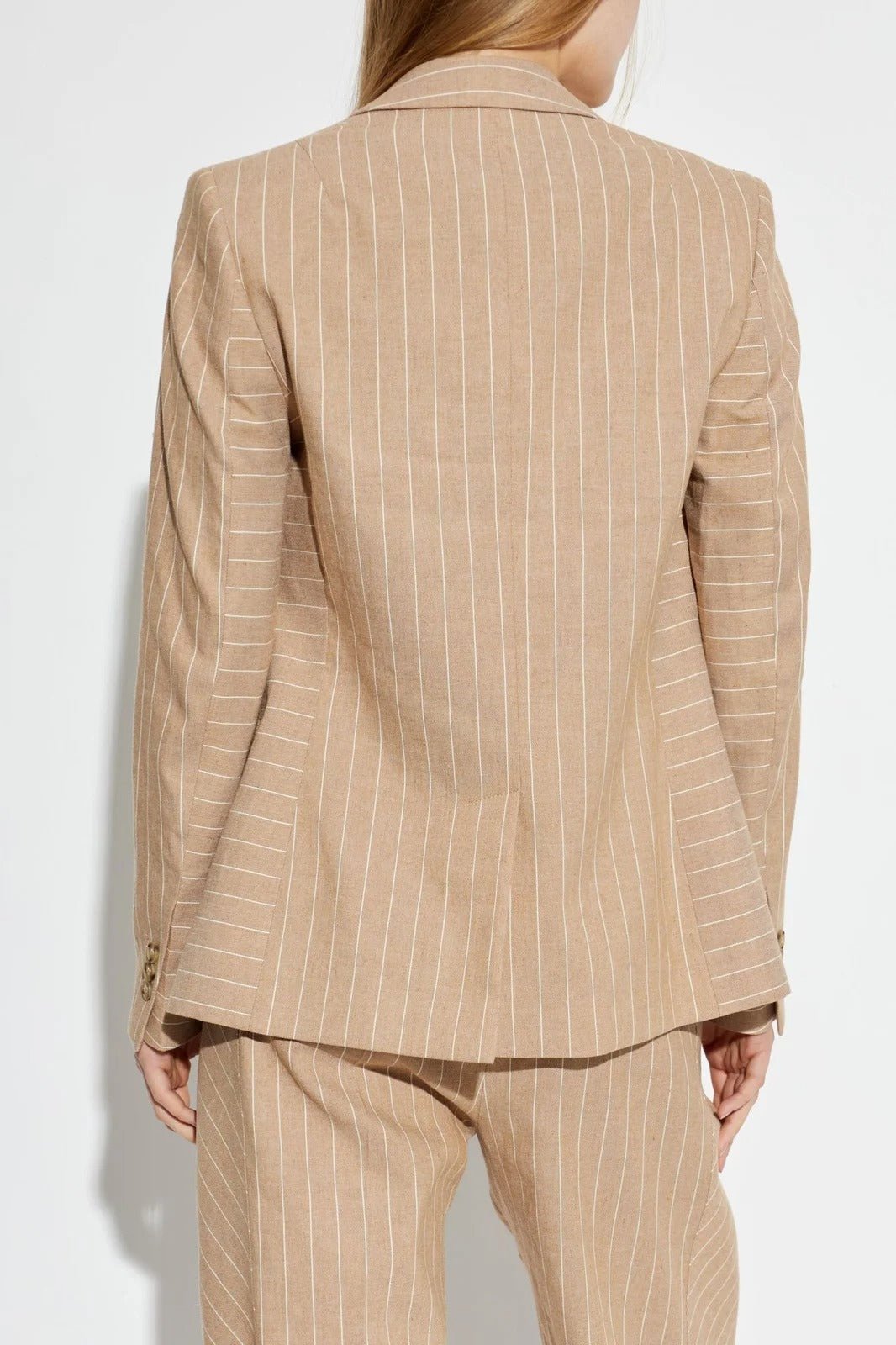 Young Ideas & Henmores -Pinstripe Blazer -69 Beige -6