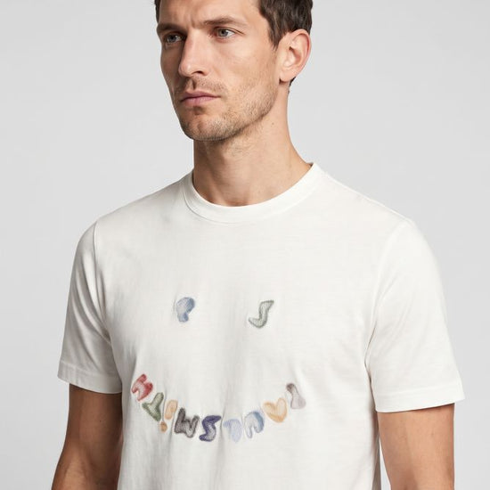 Young Ideas & Henmores -PS Pastel Happy T-Shirt -02 White -S