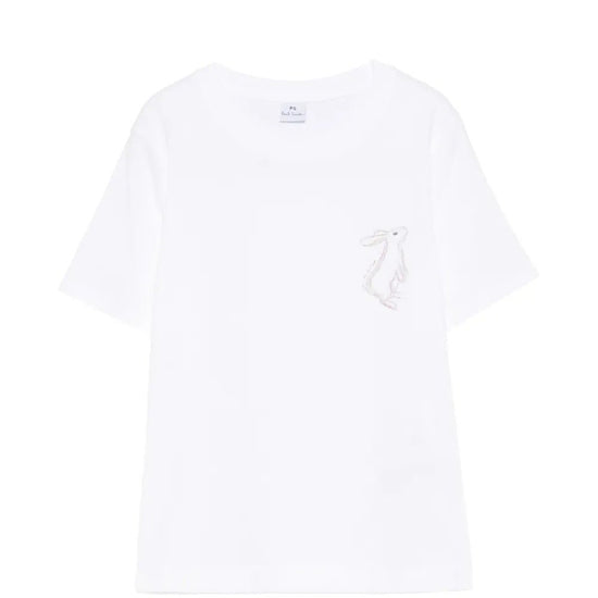 Young Ideas & Henmores -Rabbit T-Shirt -01 White -S