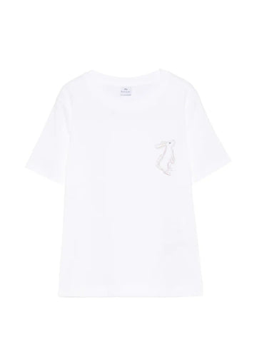 Young Ideas & Henmores -Rabbit T-Shirt -01 White -S