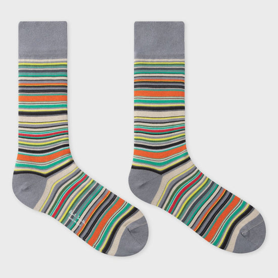 Young Ideas & Henmores -Signature Stripe 3 Pack Cracker Socks -1A Multicolour -OS