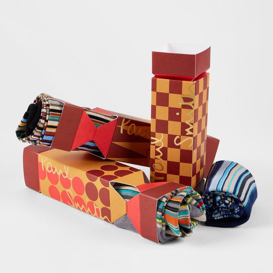 Young Ideas & Henmores -Signature Stripe 3 Pack Cracker Socks -1A Multicolour -OS