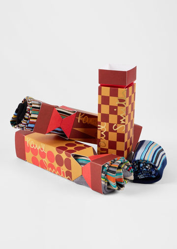 Young Ideas & Henmores -Signature Stripe 3 Pack Cracker Socks -1A Multicolour -OS