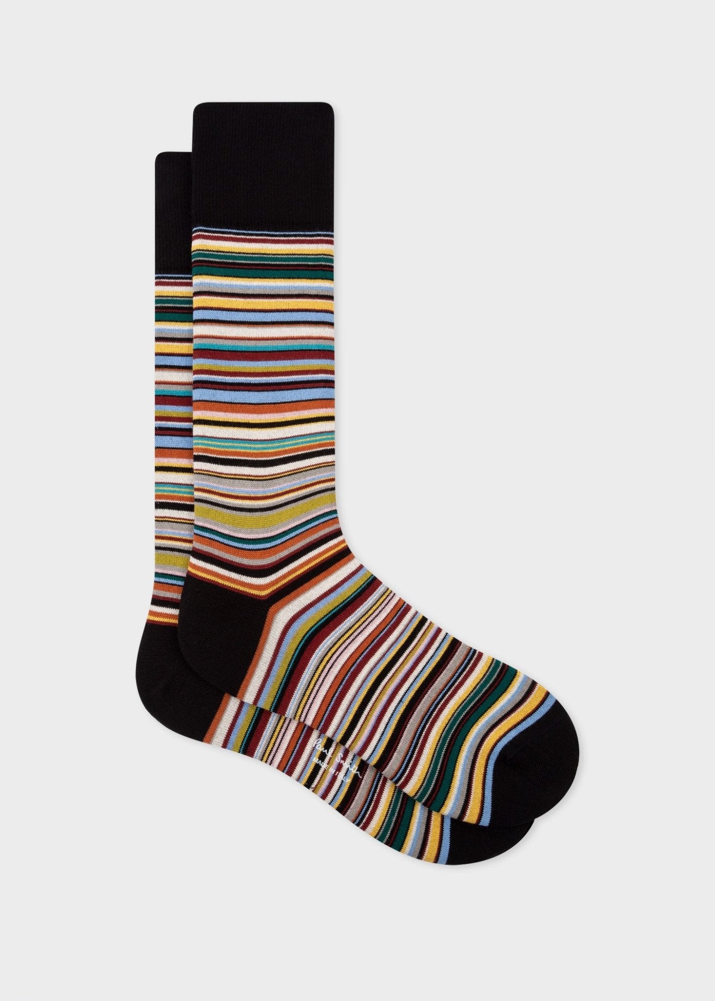 Young Ideas & Henmores -Signature Stripe Socks -47 Blue -OS