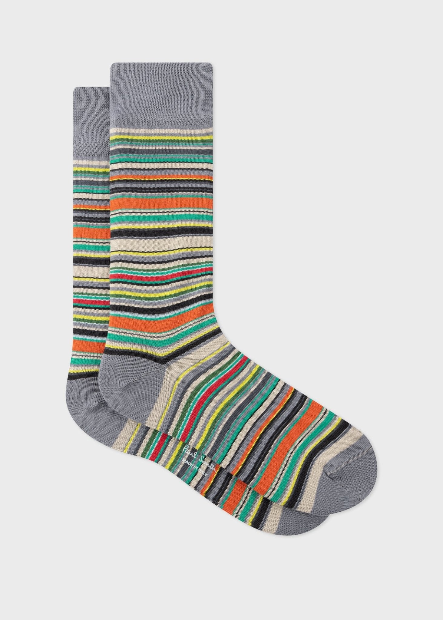 Young Ideas & Henmores -Signature Stripe Socks -47 Blue -OS