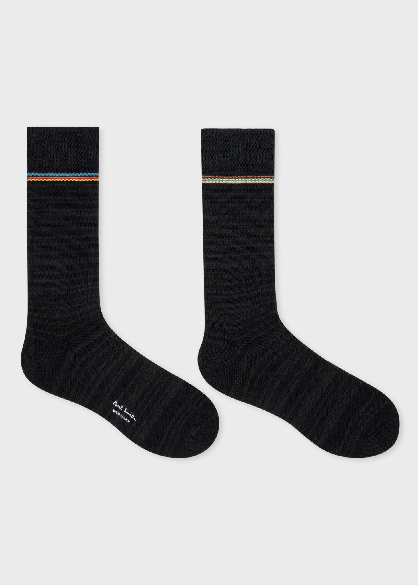 Young Ideas & Henmores -Signature Tonal Socks -79 Black -OS