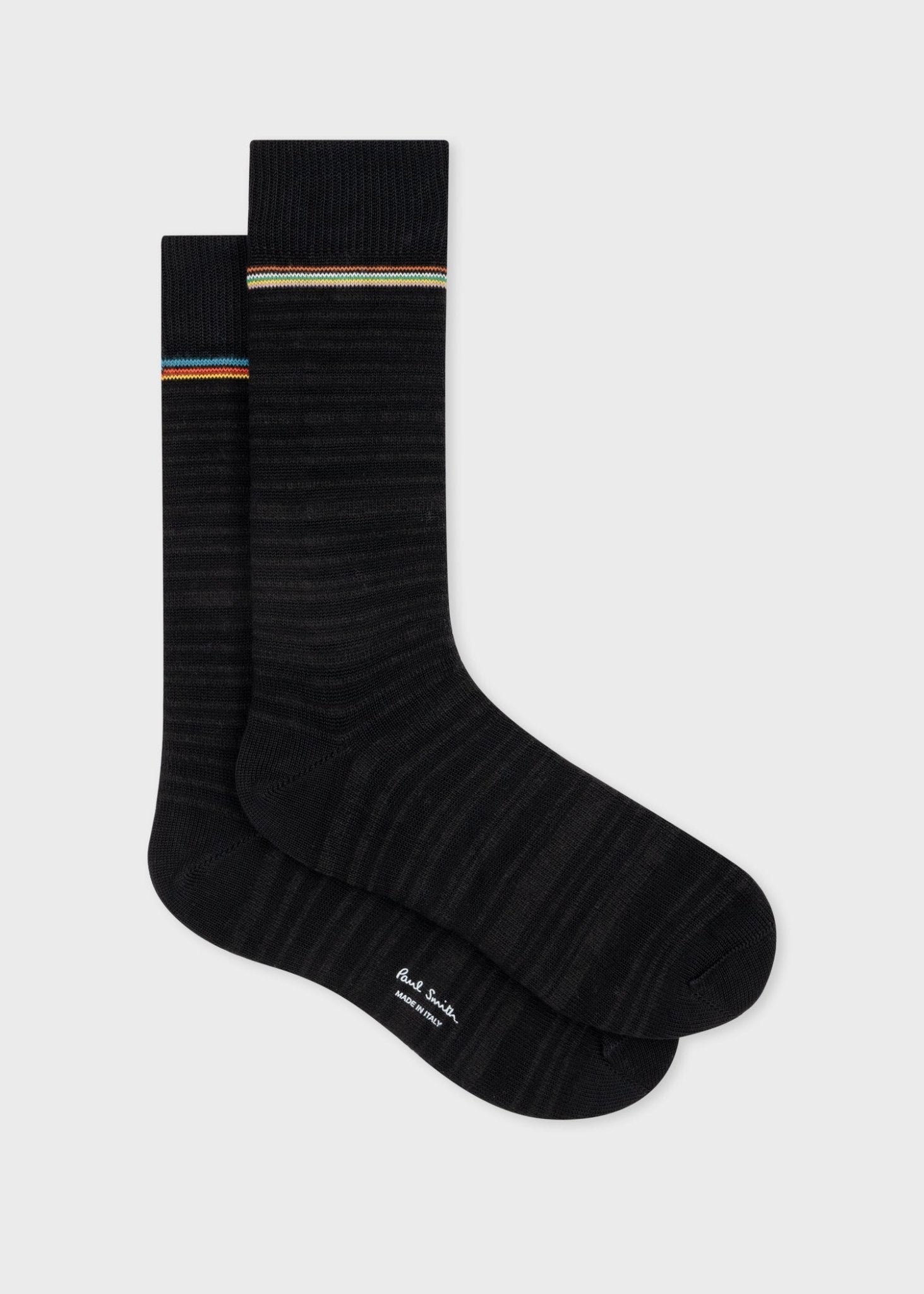 Young Ideas & Henmores -Signature Tonal Socks -79 Black -OS