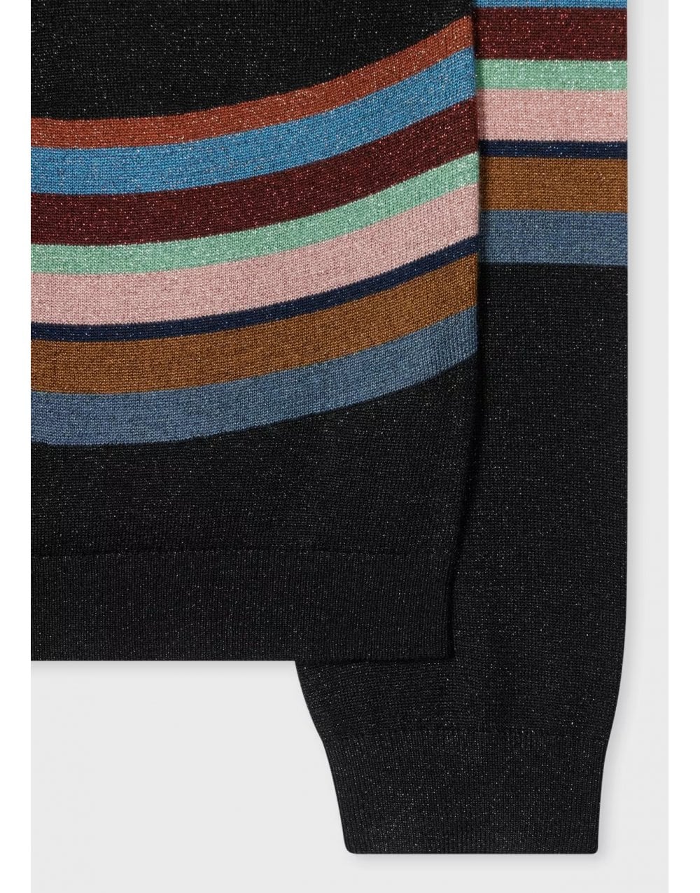 Young Ideas/Henmores - Sparkle Stripe Button Through Cardigan - 79 Black - S