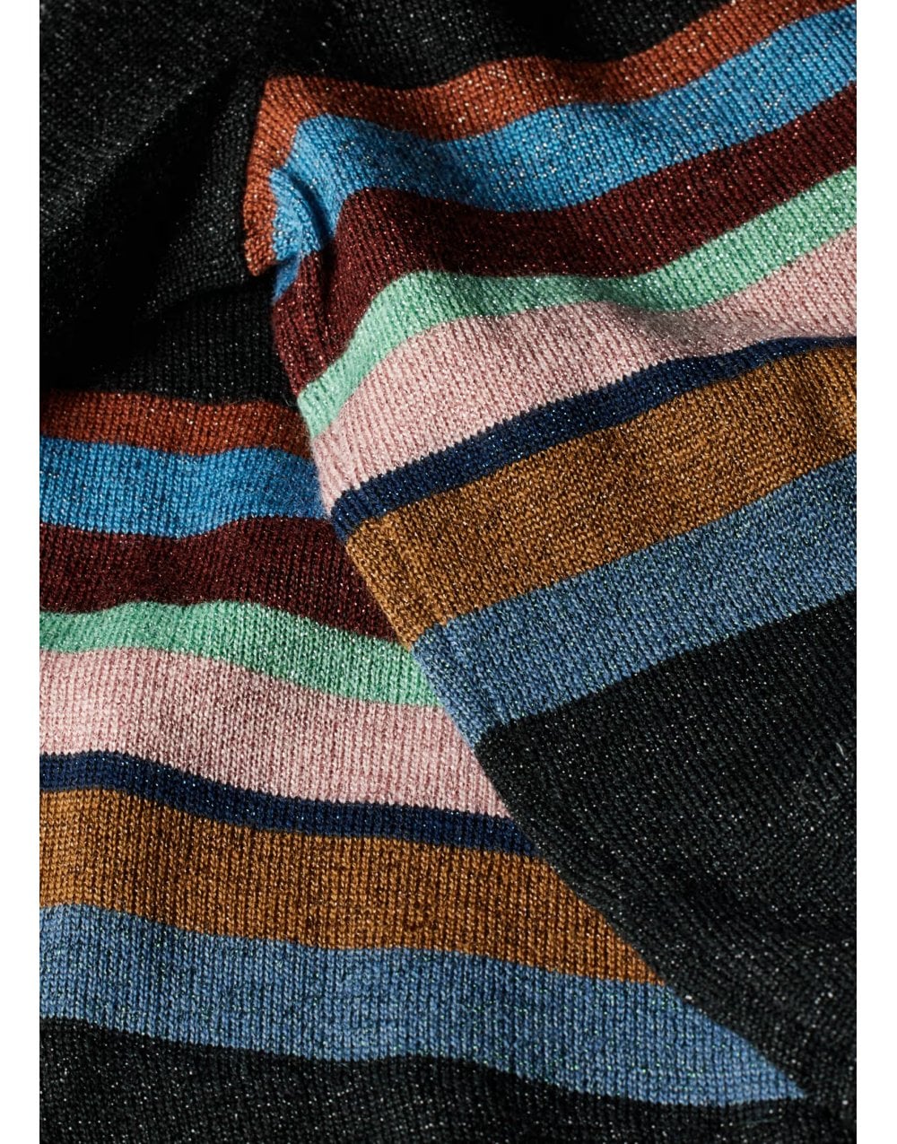 Young Ideas/Henmores - Sparkle Stripe Button Through Cardigan - 79 Black - S