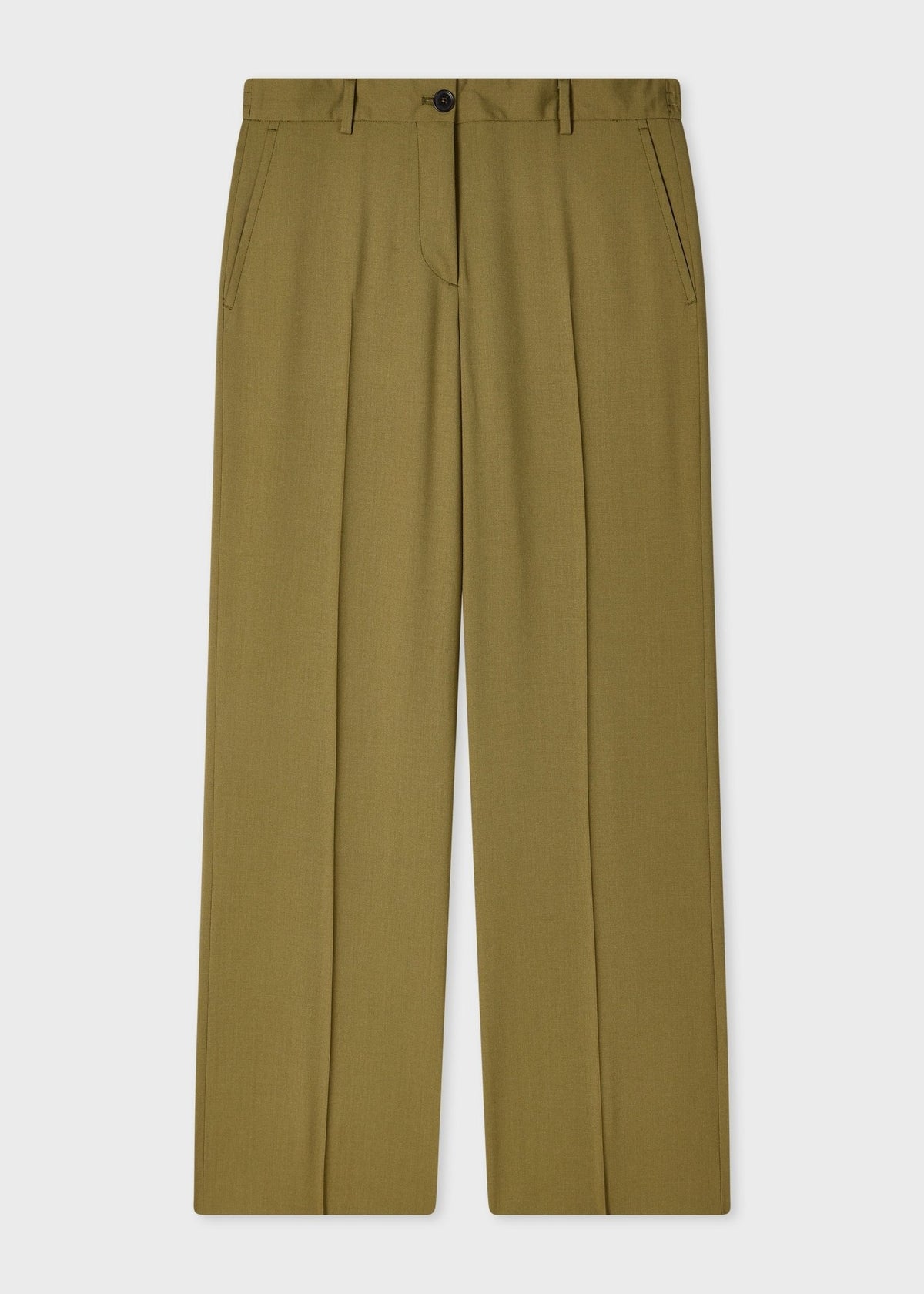Young Ideas & Henmores -Split Slim Cropped Trouser -36 Olive Green -10