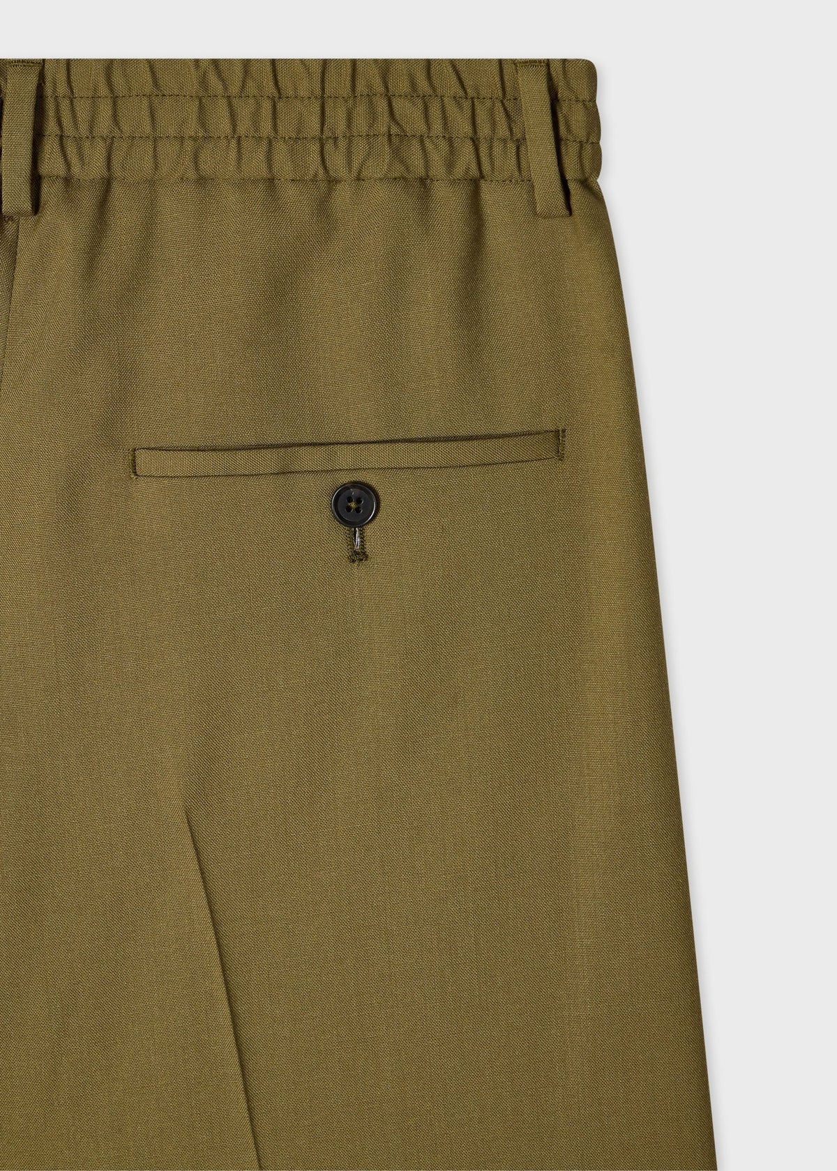 Young Ideas & Henmores -Split Slim Cropped Trouser -36 Olive Green -10