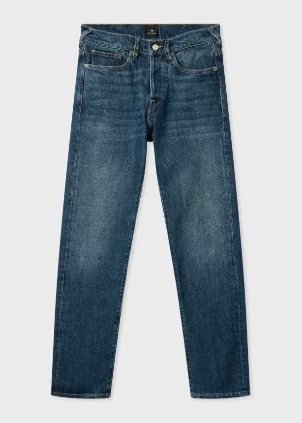 Young Ideas & Henmores -Standard Fit Jeans -Mid Blue -36