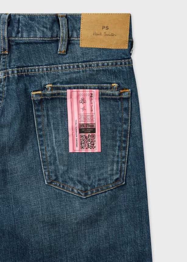 Young Ideas & Henmores -Standard Fit Jeans -Mid Blue -36