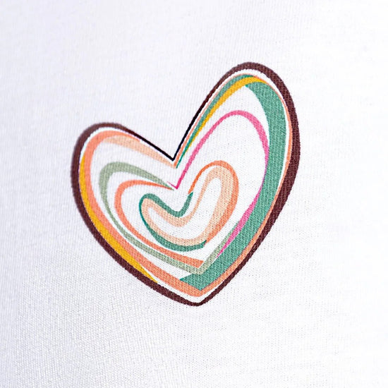 Young Ideas & Henmores -Swirl Heart Polo Shirt -01 White -S