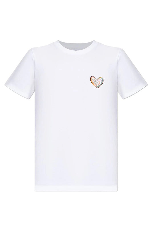 Young Ideas & Henmores -Swirl Heart Polo Shirt -01 White -S