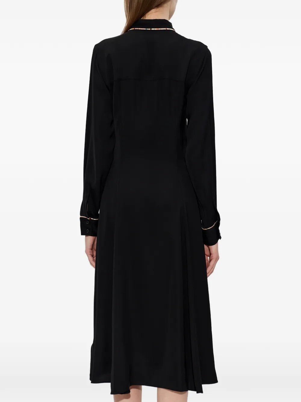 Young Ideas & Henmores -Swirl Hem Classic Midi Dress -79 Black -8