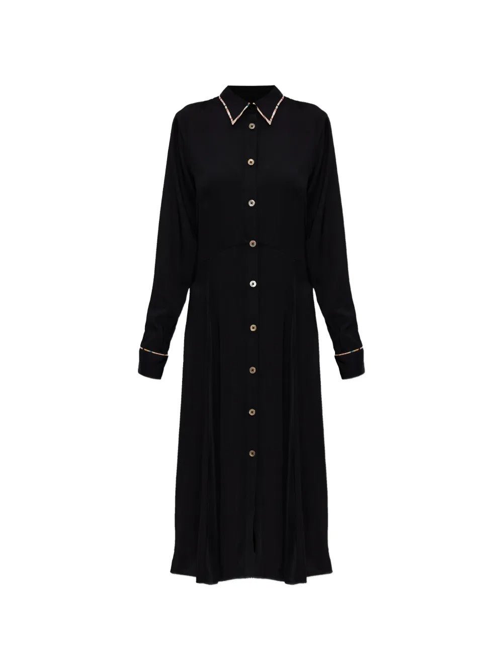 Young Ideas & Henmores -Swirl Hem Classic Midi Dress -79 Black -8