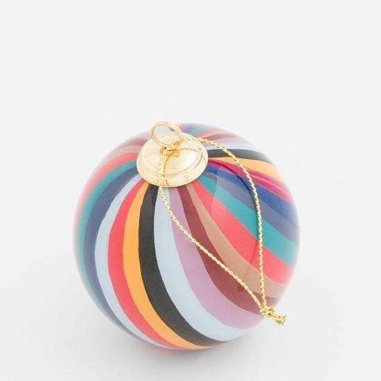 Young Ideas & Henmores -Swirl Stripe Bauble -90 Multi Stripe -OS