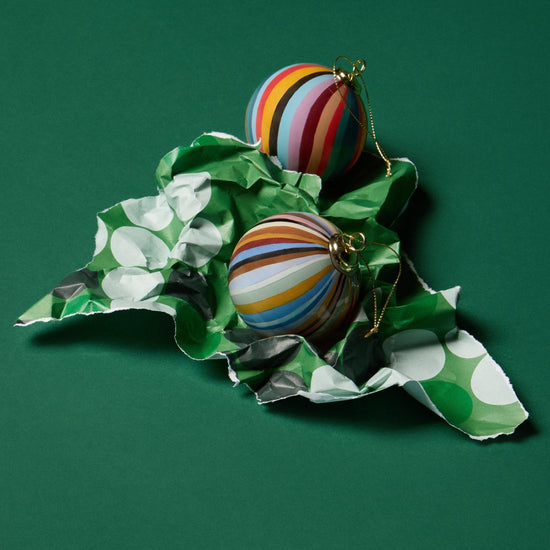 Young Ideas & Henmores -Swirl Stripe Bauble -90 Multi Stripe -OS