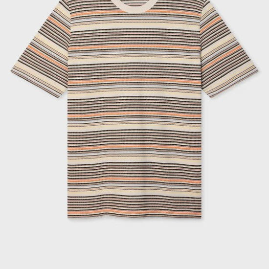 Young Ideas & Henmores -Thin Multi Stripe Short Sleeve T-Shirt -92 Multicolour -L