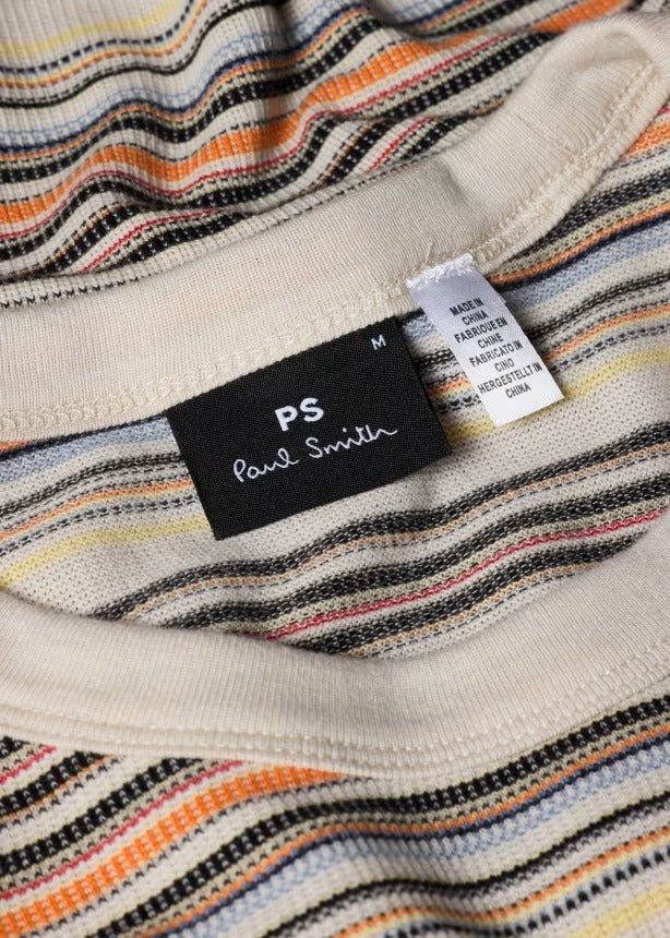 Young Ideas & Henmores -Thin Multi Stripe Short Sleeve T-Shirt -92 Multicolour -L