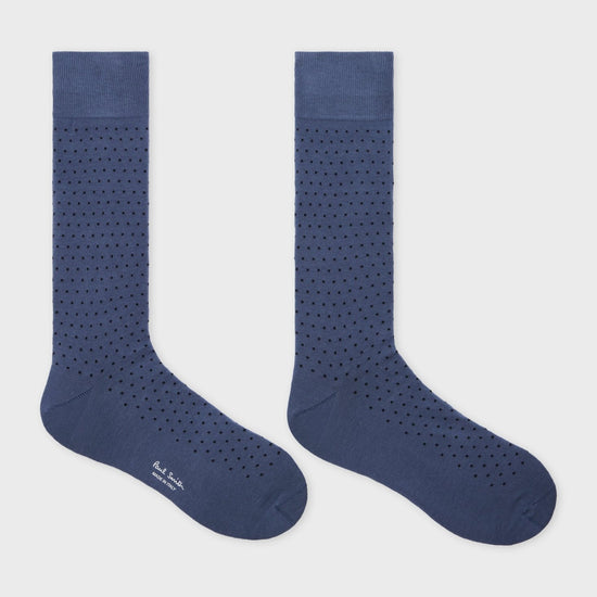 Young Ideas & Henmores -Tiny Polka Dot Socks -47 Navy -OS