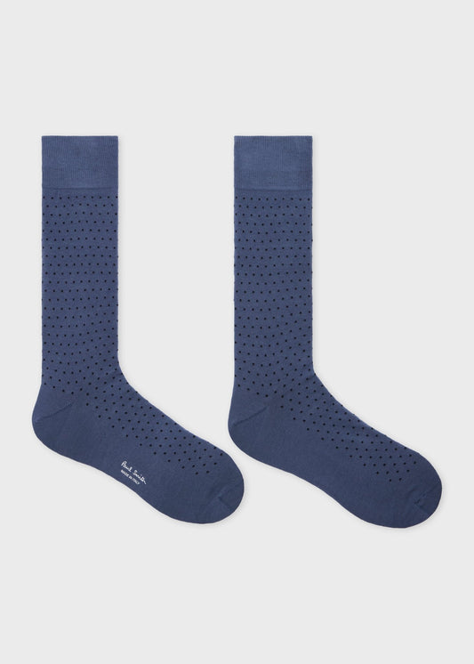 Young Ideas & Henmores -Tiny Polka Dot Socks -47 Navy -OS