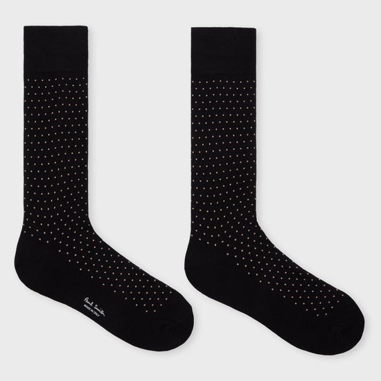 Young Ideas & Henmores -Tiny Polka Dot Socks -79 Black -OS